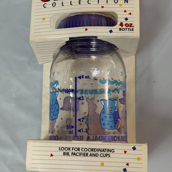 Vintage Authentic New In Box Playtex Cherubs 1992 baby bottle 4oz - Picture 6 of 8